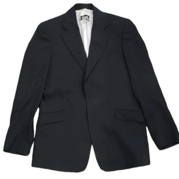 Dolce & Gabbana Other - Dolce & Gabbana Black Ittierre Blazer 40R